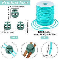 8 fermacavo in plastica&nbsp;DIY-CP0011-87C