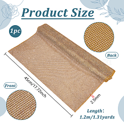 Rifinitura in perline di strass in alluminio&nbsp;DIY-WH0750-412B