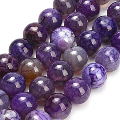 Chapelets de perles veines de dragon en agate naturelle&nbsp;GG-L001-L01-01A