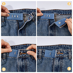 10 Stück verstellbarer Jeans-Taillenverlängerer aus Baumwolle in 5 Farben&nbsp;FIND-HS0002-52