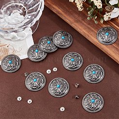 10 rivet décoratif en alliage d'argent antique&nbsp;BUTT-GF0004-22C