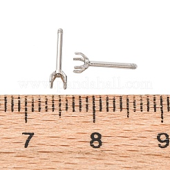 Accesorios para pendientes de acero inoxidable 304&nbsp;STAS-B091-02A-02P
