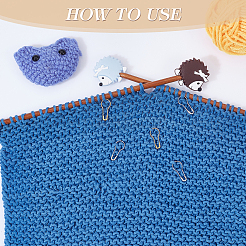 Protectores de agujas de tejer con cuentas de silicona de erizo (DIY) y marcadores de puntos.&nbsp;IFIN-NB0001-57