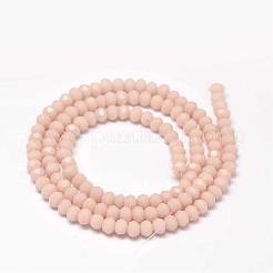 Facettierte Rondelle-Glasperlen&nbsp;X-GLAA-I033-4mm-23