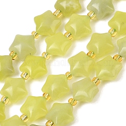 Natürliche Zitronen Jade Perlen Stränge&nbsp;G-Z080-A14-10mm