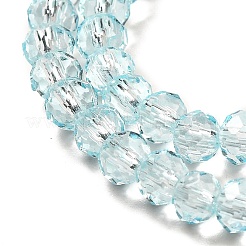 Hebras de perlas de vidrio de pintura transparente para hornear&nbsp;DGLA-A034-T4mm-D06