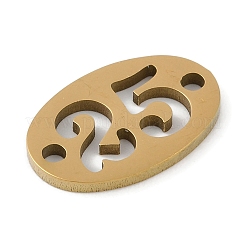 Ciondoli con connettore tondo piatto in acciaio inossidabile 304&nbsp;X-STAS-L279-021G