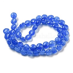 Natürlichen blauen Achat Perlen Stränge&nbsp;G-NH0015-A01-01