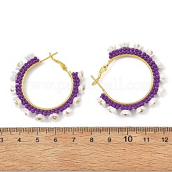 Pendientes de aro de cristal&nbsp;EJEW-MZ00827-02
