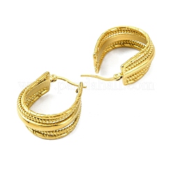 Orecchini a cerchio in acciaio inossidabile 304&nbsp;EJEW-K271-02J-G