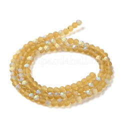 Abalorios de vidrio transparente hebras&nbsp;EGLA-A034-T4mm-MB04