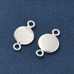 Flache runde Messingstecker Cabochon Einstellungen&nbsp;KK-K414-13G-S