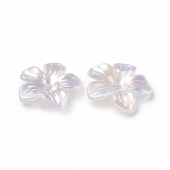 Transparentes bouchons acrylique de perles&nbsp;X-OACR-E013-11
