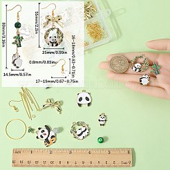 DIY-Set zum Basteln von Ohrringen mit Panda-Motiv&nbsp;DIY-SC0023-69