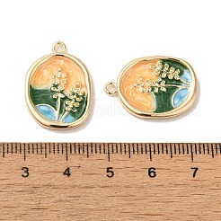 Pendentifs d'émail en laiton &nbsp;X-KK-S368-09G