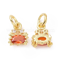 Pendentifs en laiton avec zircone cubique&nbsp;ZIRC-O041-03G