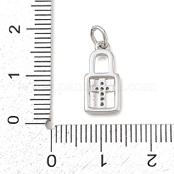 Pendentifs en laiton zircon cubique transparent&nbsp;KK-G544-08P-01