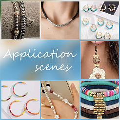 160 pièce de perles d'espacement en laiton de 8 styles&nbsp;KK-PH0006-73