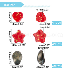 Kit de diy para hacer cuentas de vidrio y dijes&nbsp;GLAA-CA0001-24