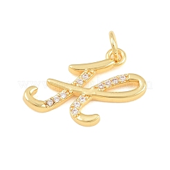 Pendentifs en laiton zircon cubique transparent&nbsp;CU-CBA7939-01H-G