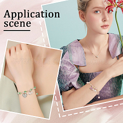 DIY-Sets zur Herstellung von Glasblumenarmbändern&nbsp;DIY-SC0027-62