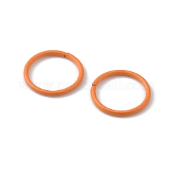 100 Stück offene Biegeringe aus Zinklegierung mit Einbrennlackierung&nbsp;FIND-WH0032-85B-15