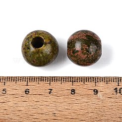 Natürliche unakite europäische perlen&nbsp;G-Q602-09C-09