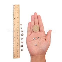 1box gemischte Stil tibetischen Stil Legierung Bead Caps&nbsp;TIBE-JP0003-01