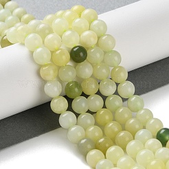 Natürlich neu Jade runde Perlen Stränge&nbsp;G-O039-16-6mm-01