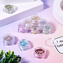 10 Box mit 10 Farben Pet Shiny Nail Art Glitter&nbsp;MRMJ-TA0001-33