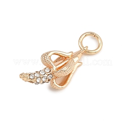 Pendentifs en laiton avec strass&nbsp;KK-B145-02G-05