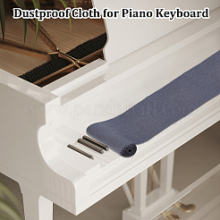 2 panno antipolvere in poliestere per tastiera del pianoforte&nbsp;AJEW-OC0015-75A