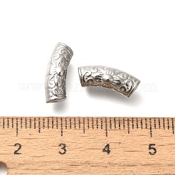 Gebogene Rohrperlen aus Edelstahl 304&nbsp;STAS-I321-26P