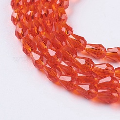 Sfaccettate perle di vetro fili&nbsp;GLAA-A036-F16