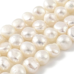 Fili di perle di perle d'acqua dolce coltivate naturali&nbsp;PEAR-A006-08D