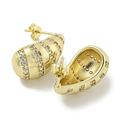 Boucles d'oreilles en laiton plaqué en forme de larme&nbsp;EJEW-E312-10G