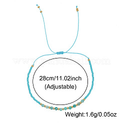 Braccialetti di perline intrecciate di perline di amazzonite naturale&nbsp;KZ2587-3