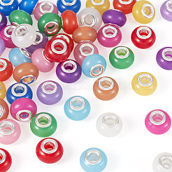 60 Stück 12 Farben leuchtende europäische Acrylperlen&nbsp;LACR-TA0001-06