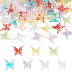 70pcs 7 Farben transparente Acrylperlen&nbsp;OACR-TA0003-44