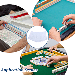 Custodia protettiva in plastica per carte da mahjong&nbsp;AJEW-WH0696-810