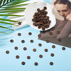 100 pieza de hebras de cuentas de coco natural&nbsp;COCO-TA0001-01C