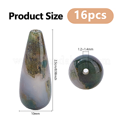 1 Strang natürliche indische Achatperlenstränge&nbsp;G-DC0001-66