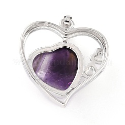 Pendentifs en améthyste naturelle&nbsp;G-C236-01B-P-RS