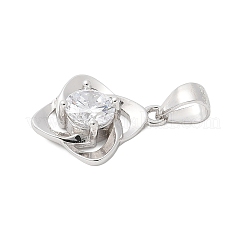 Feine silberne Zirkonia-Anhänger&nbsp;STER-S008-01A-P