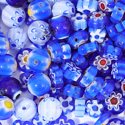 160 Stück handgefertigte Millefiori- und Nazar-Eye-Perlen in 8 verschiedenen Ausführungen&nbsp;LAMP-PA0001-73