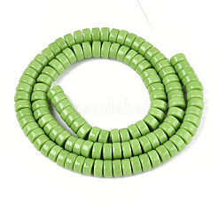 Cuentas opacas de color sólido cuentas de vidrio&nbsp;GLAA-N026-3x6mm-07