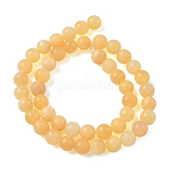 Natürliche gelbe Jade Perlen Stränge&nbsp;GG-CBA391B-04