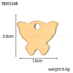 Anhänger aus Edelstahl 304&nbsp;STAS-OY016-37G