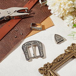 Ensembles de boucles de ceinture en alliage&nbsp;FIND-WH0155-038