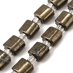 Natürliche Pyrit Perlen Stränge&nbsp;G-Z087-D02